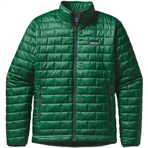 Men’s Patagonia green nano puff jacket